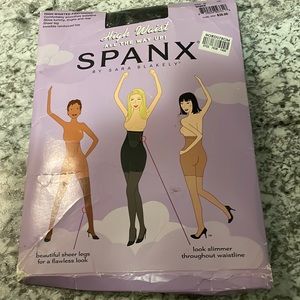 NWT - SPANX  Black High Waist  Shaping Pantyhose Size C - Size LG / XL